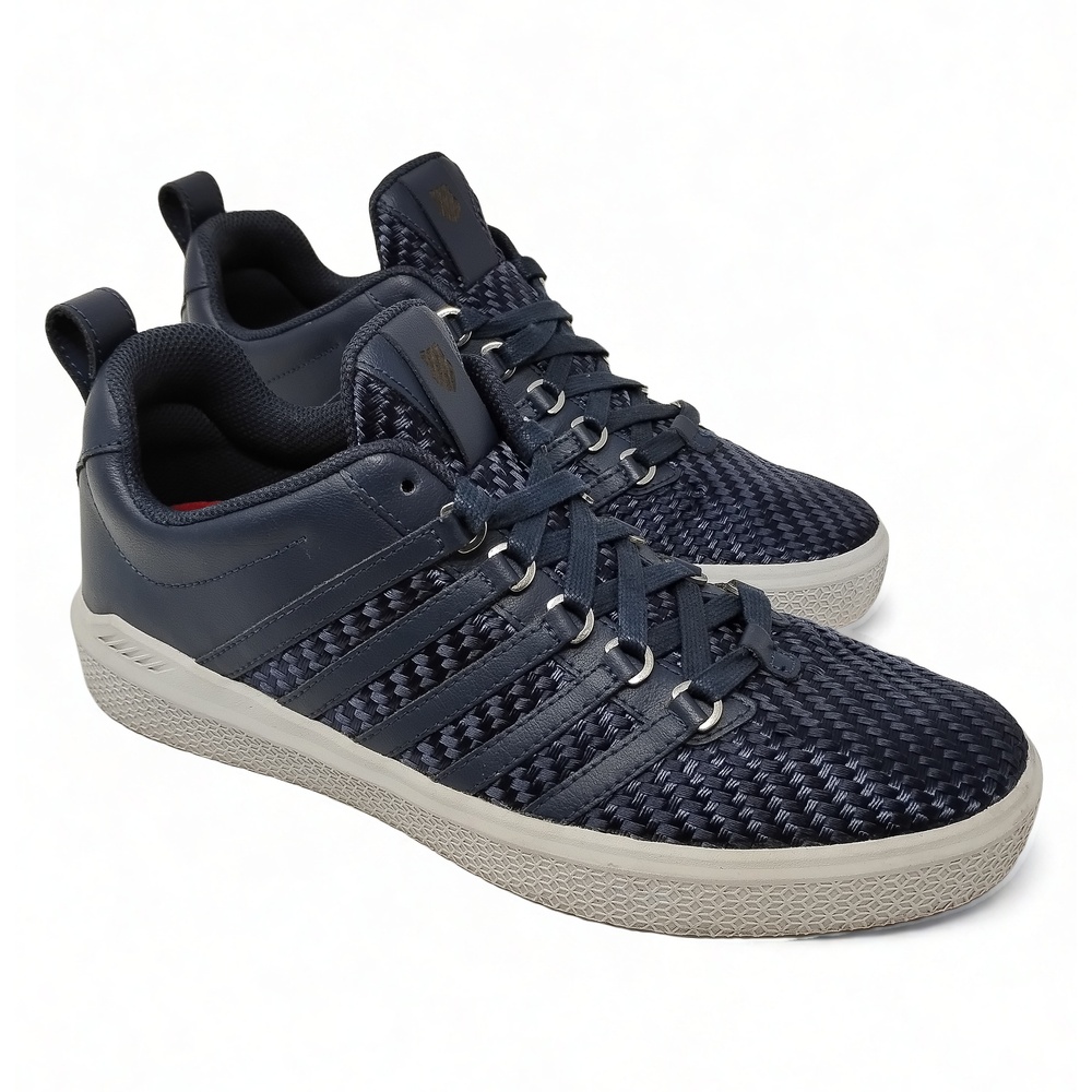 Streetwear Athleisure K-Swiss Sneaker Size 8.5 Woven Leather Shoes Trainers